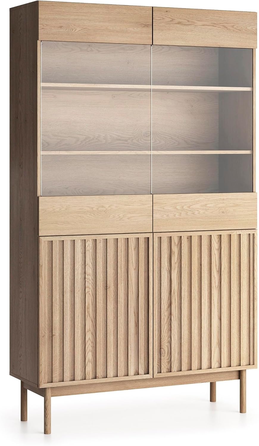 Vitrine Eiche Santarco W2D – 106 cm breit, Eiche Cremona