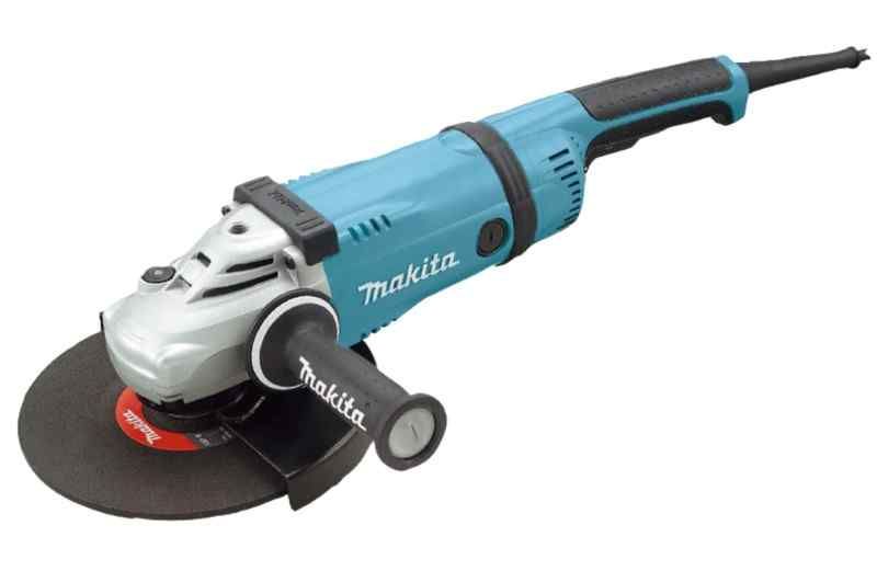 Makita GA9040SFY 230 V Haakse slijper 230 mm , met veiligheidsschakelaar en super binnenflens