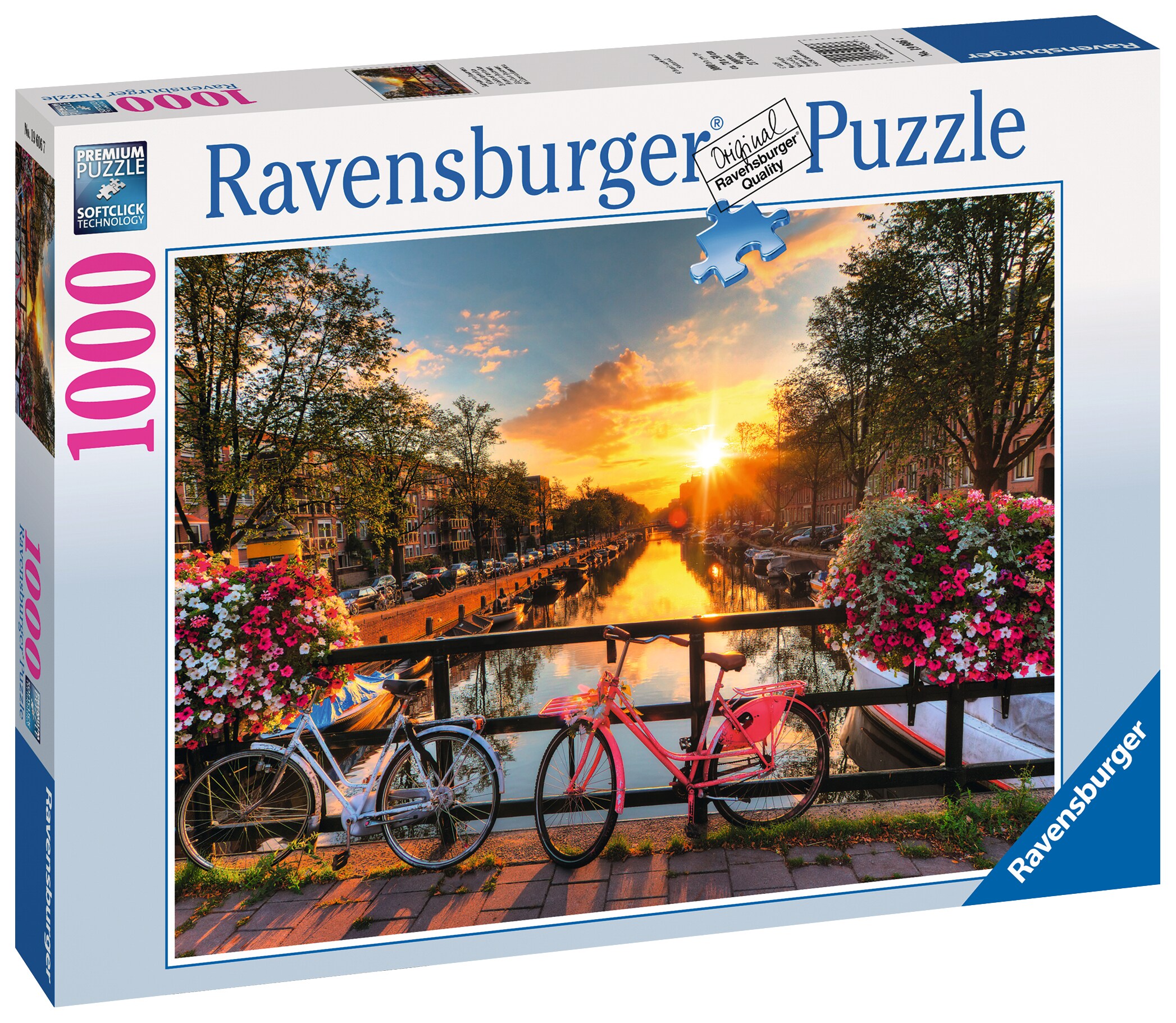 Paket 1000 Teile Puzzle (Fahrraeder In Amsterdam) versch. Ausführungen