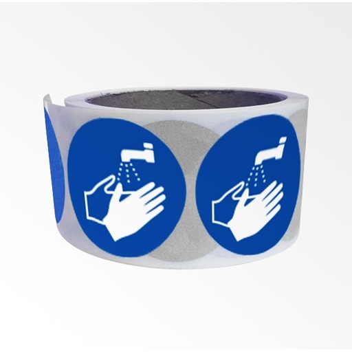 Rouleau de 250 pictos - Lavage mains obligatoire - M011 - ISO 7010