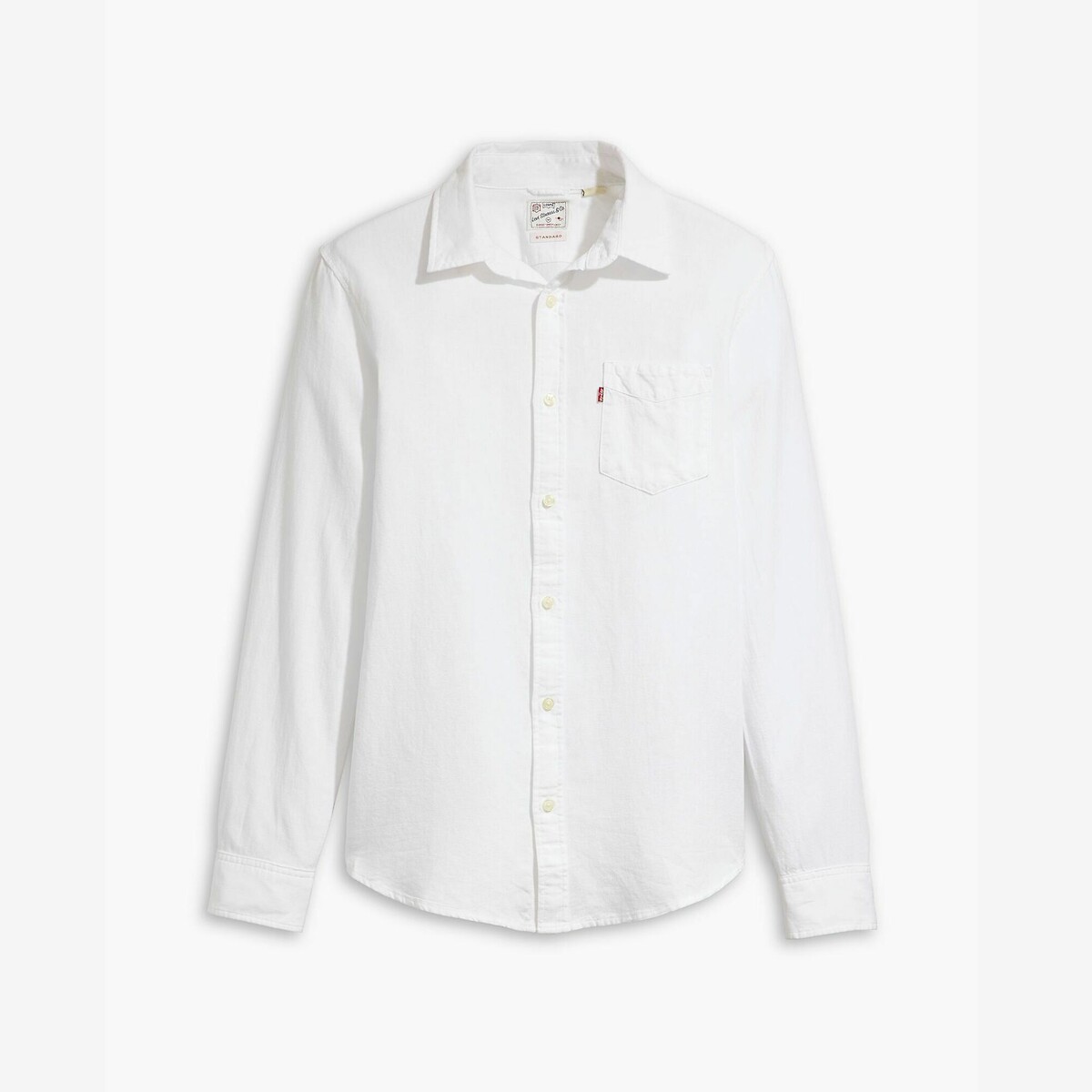 Camisa reta LEVI'S com bolso no peito em algodão e linho