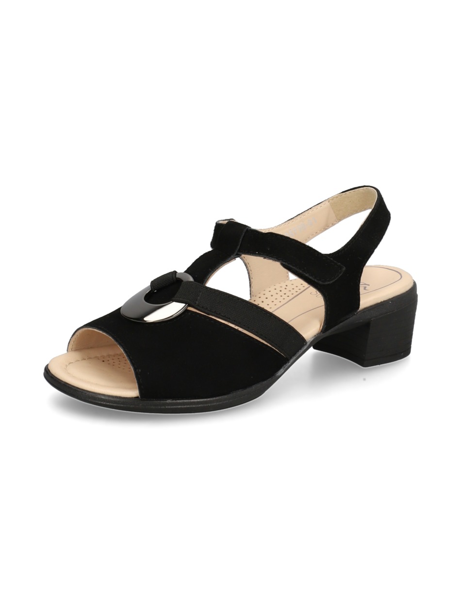 Veloursleder Sandale