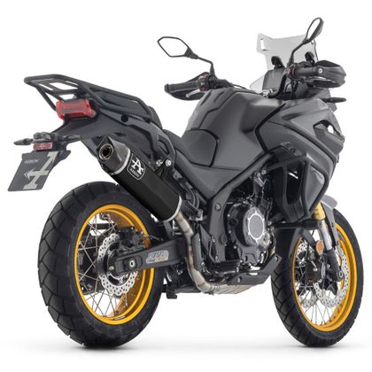 Silencieux Arrow indy race alu dark embout carbone - Noir