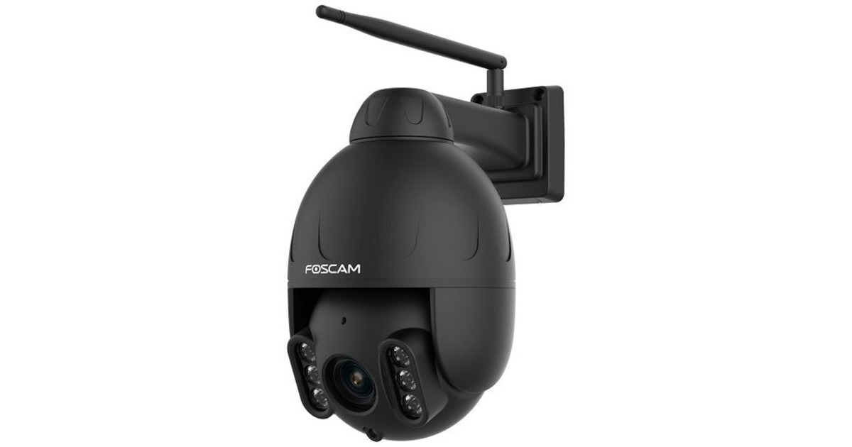 FoscamSD4, 4MP Dual-Band WiFi PTZ buiten beveiligingscamera  (Zwart, WiFi, LAN)