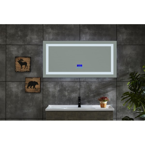 Badstuber spiegel met LED verlichting 120x60cm
