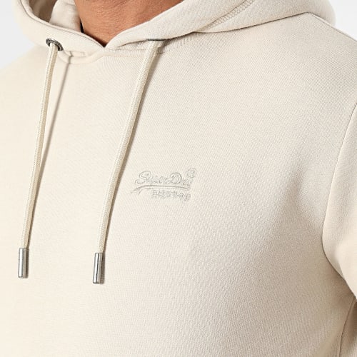 Sweat Capuche Essential Logo Beige