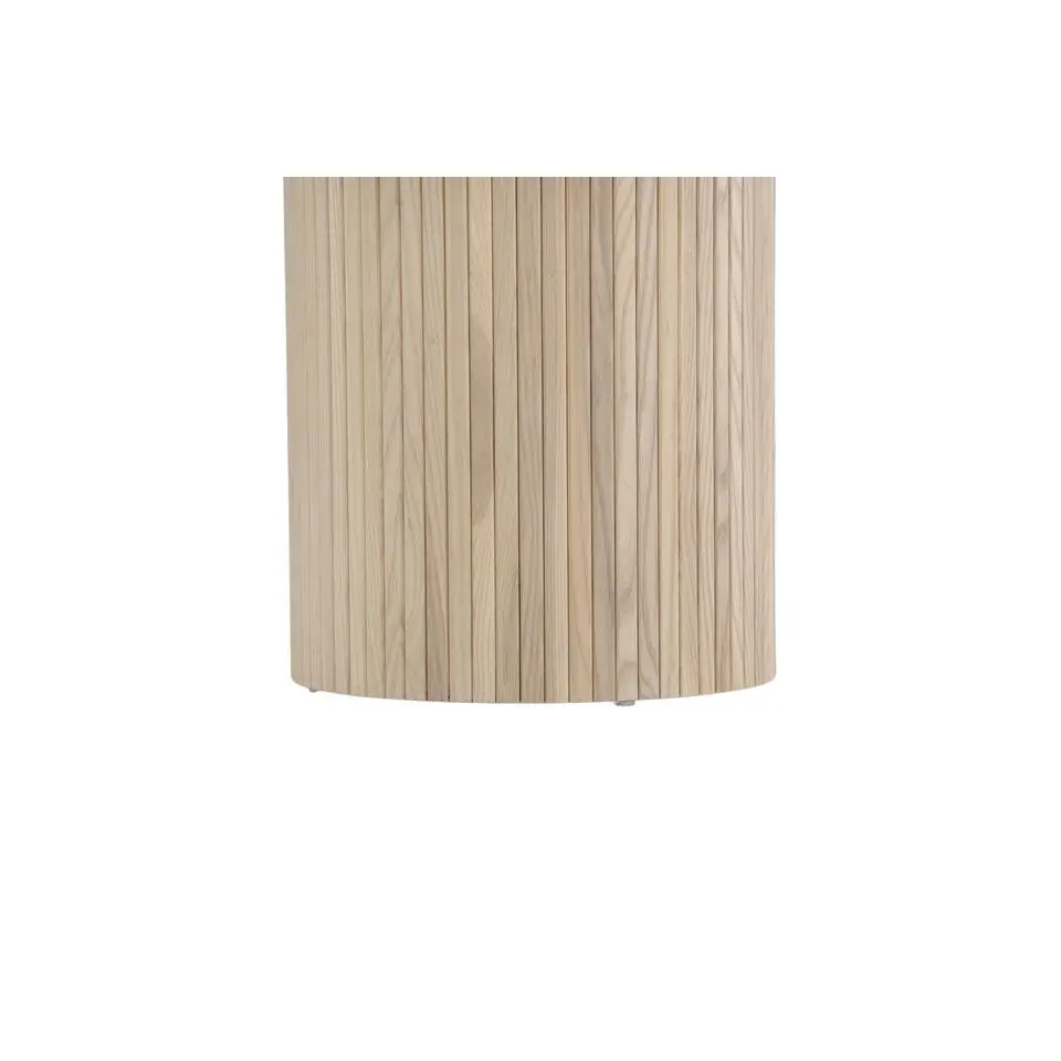 Eettafel Rond Beige 110cm - Fineer - Scandinavisch