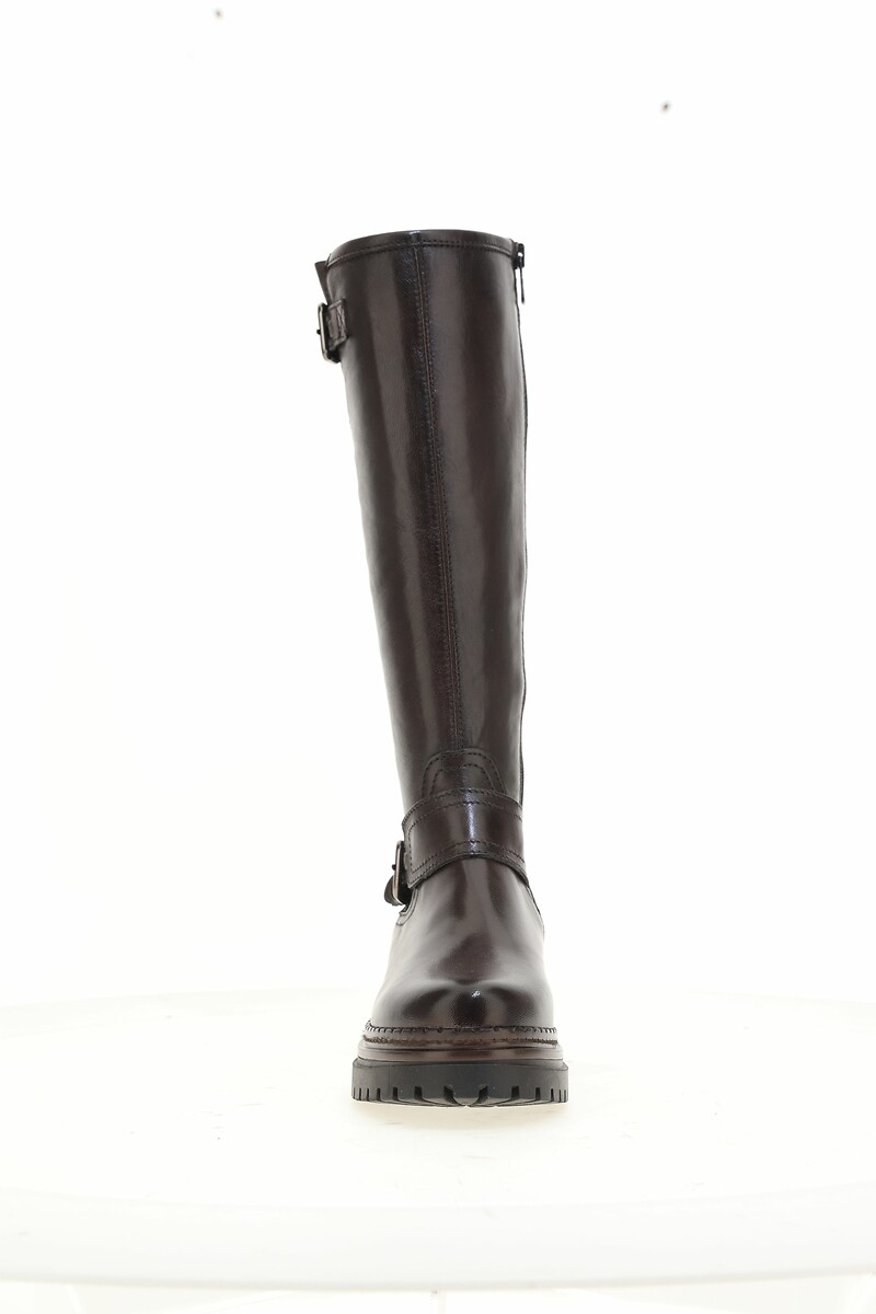 MJUS<br>Botas de couro com fivelas