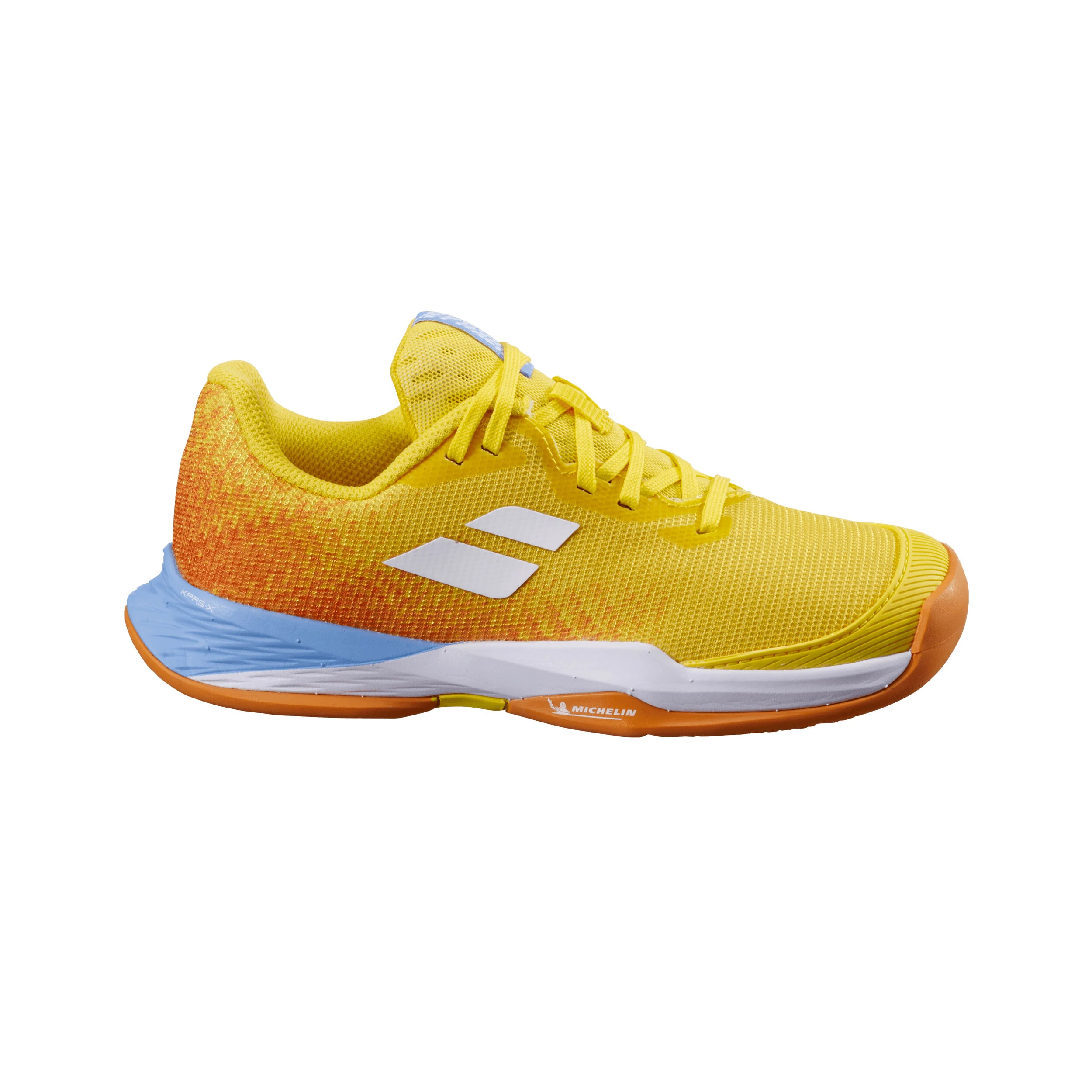 Babolat Jet Mach 3 Chaussures Toutes Surfaces Enfants - Jaune , Blanc