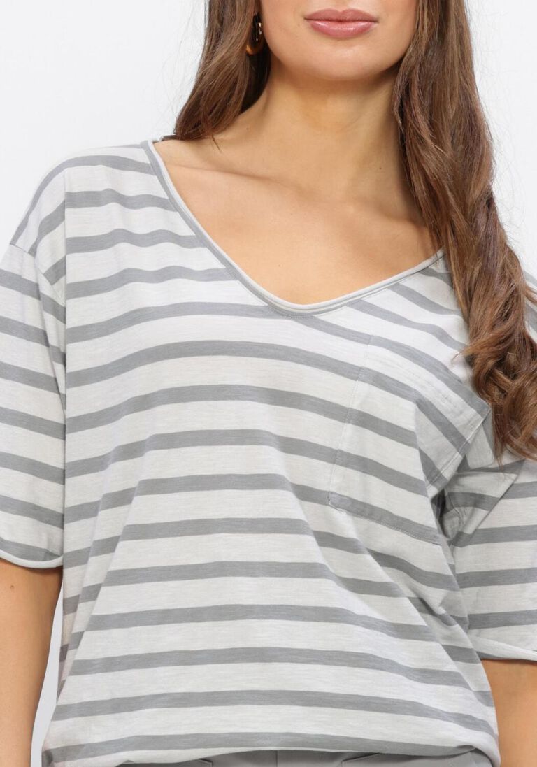 beige penn & ink top t-shirt stripe