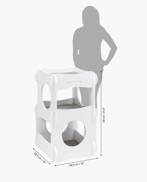 Cama estilo retrô, branca