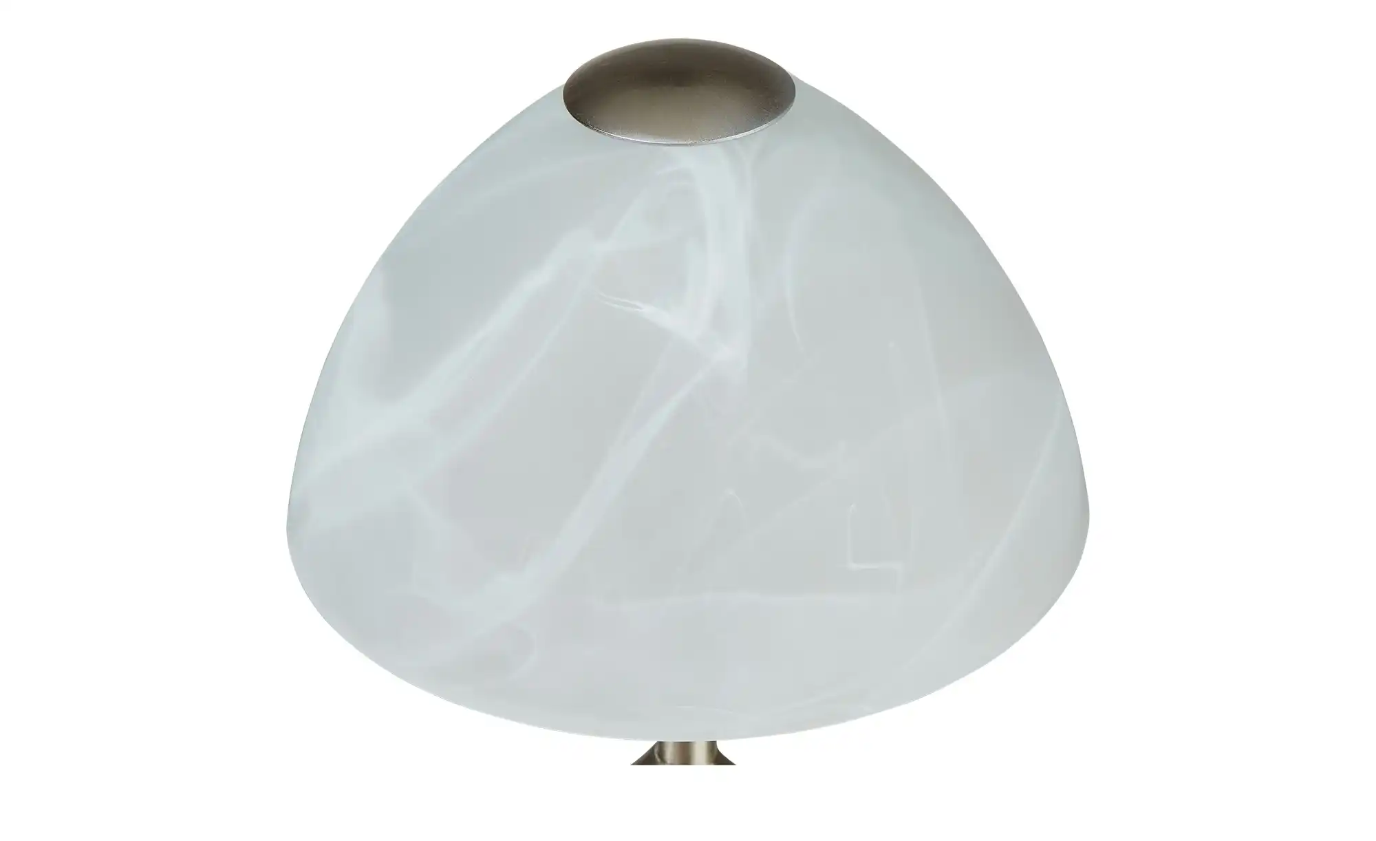 KHG Tischleuchte nickel matt mit Glasschirm