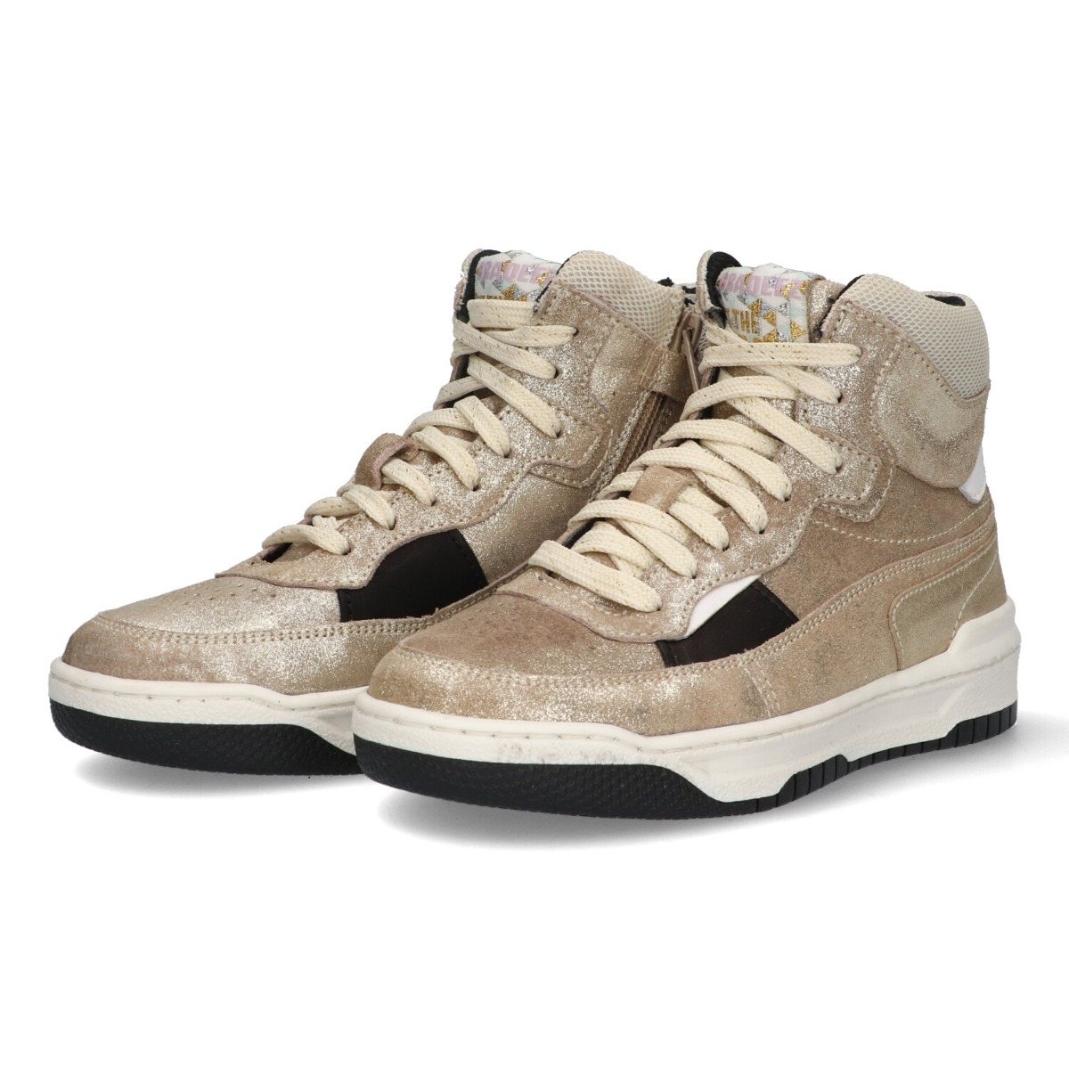 Rolan Rebel - Hoge Sneakers Braqeez Goud