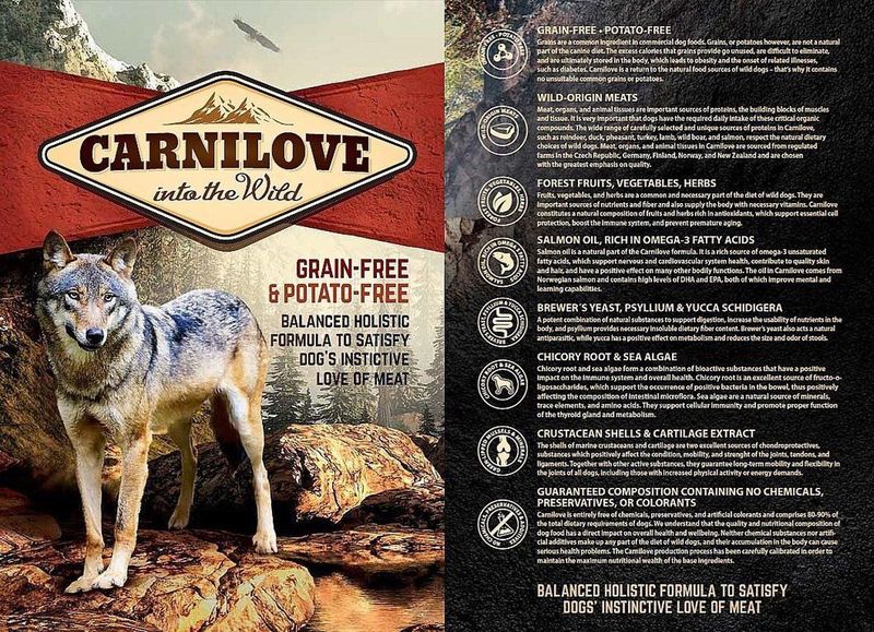 Carnilove Adult granenvrij hondenvoer Zalm 12kg met 70% vis!