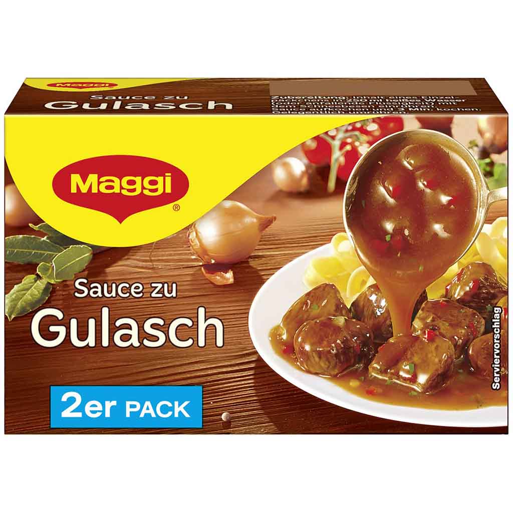 Maggi Sauce zu Gulasch 2er Pack für 500ml MHD:30.9.25
