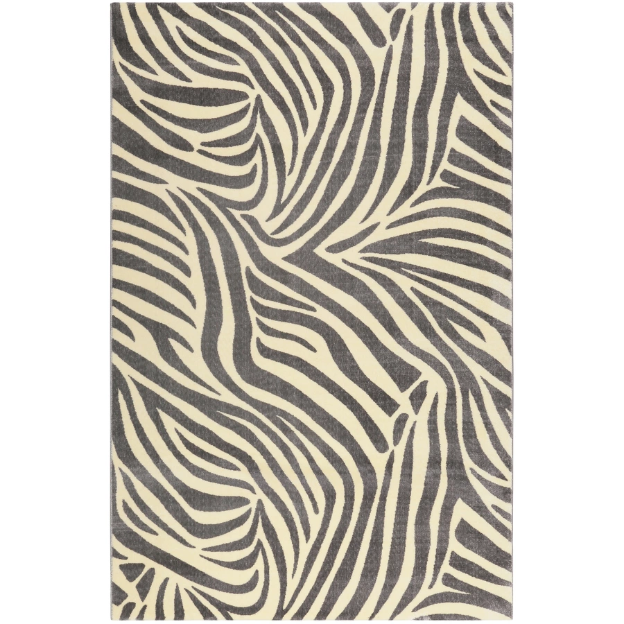 Wecon home Kurzflorteppich Zebra graucreme