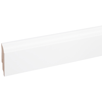 CANDO hoge plint kwartrond clip wit 1,9 x 8