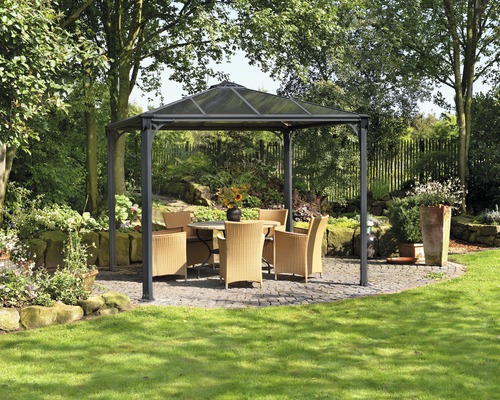 Gazebo Palram – Canopia Palermo 3000 295 x 295 cm antraciet