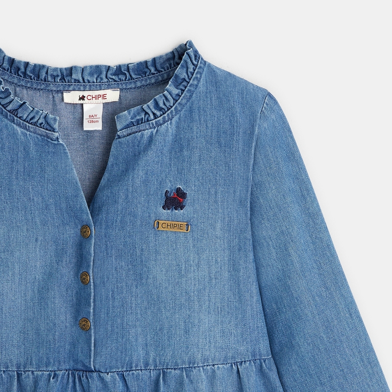 Robe denim light Chipie bleue fille