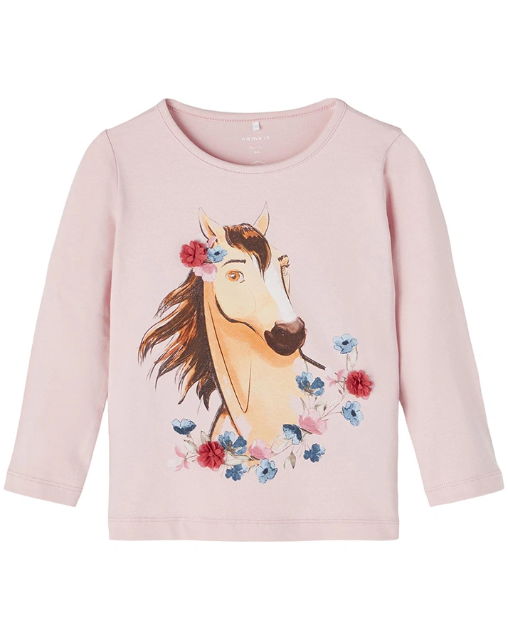 Langarmshirt NMFSPIRIT JUDIT in violet ice