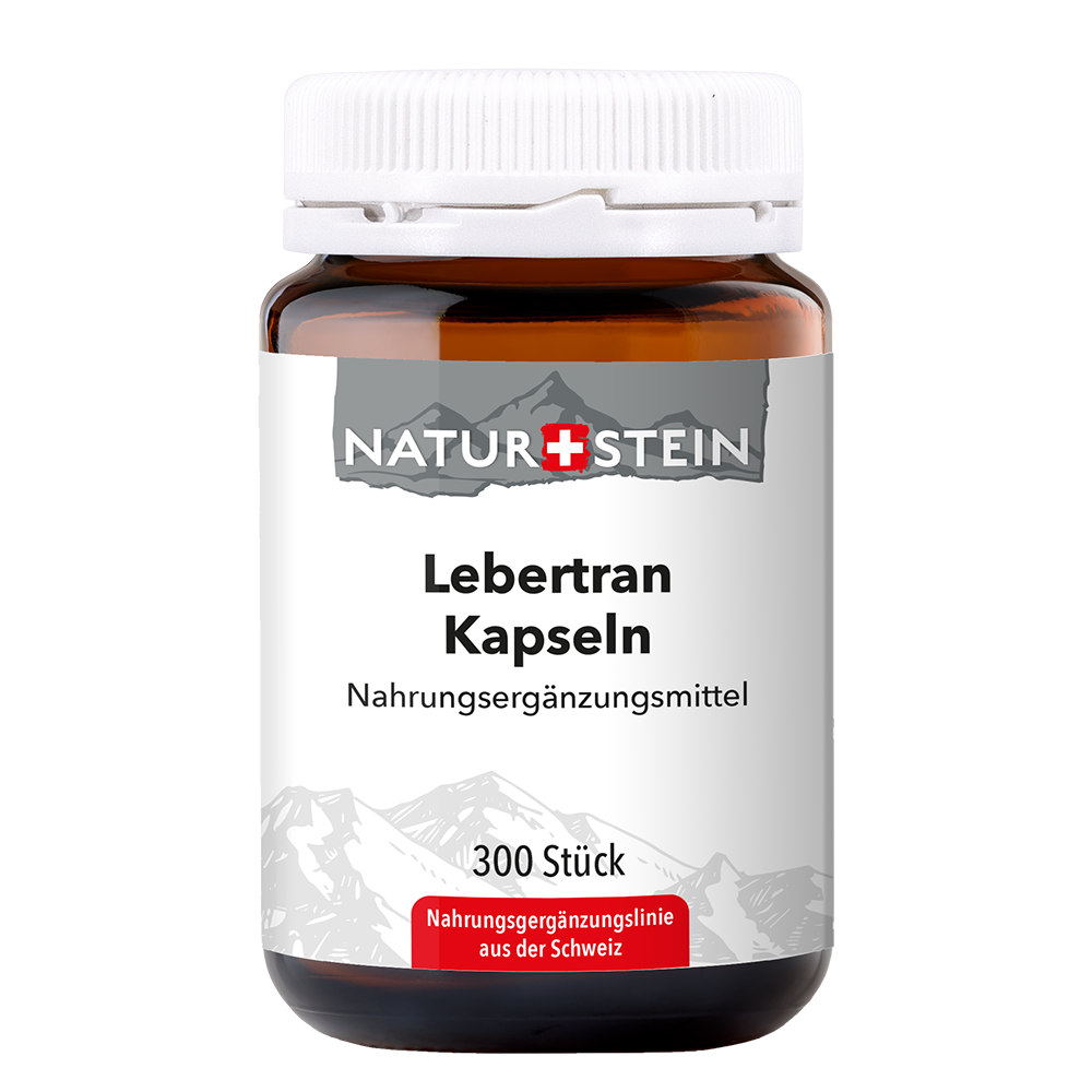 NATURSTEIN Lebertran Kaps Glasfl 300 Stk