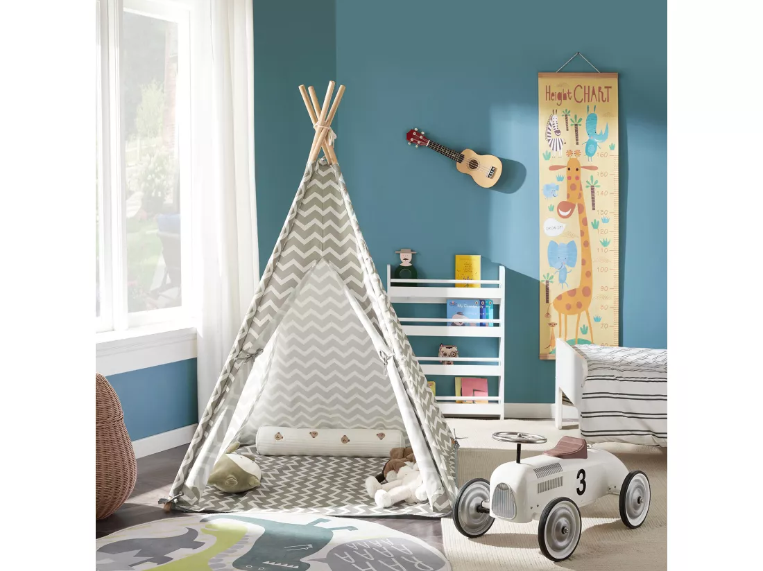 Tipi Tente Pour Enfant avec Tapis De Sol Indian Teepee Tente de jeu pour enfants OSS03 SoBuy