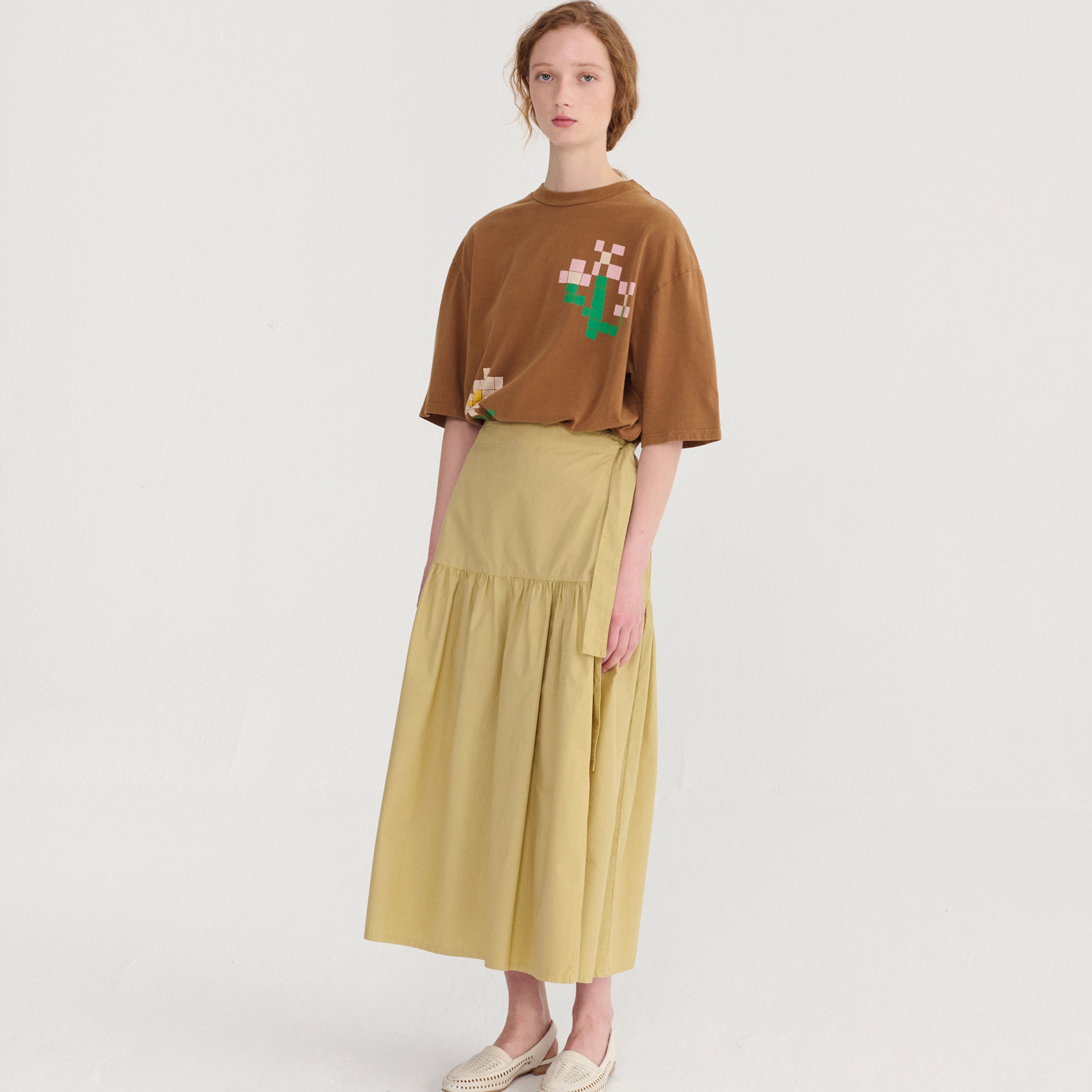 Adult T-Shirt Pixel Flowers