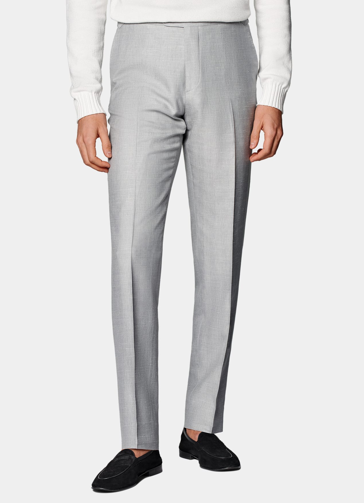 Costume Havana coupe Tailored gris clair