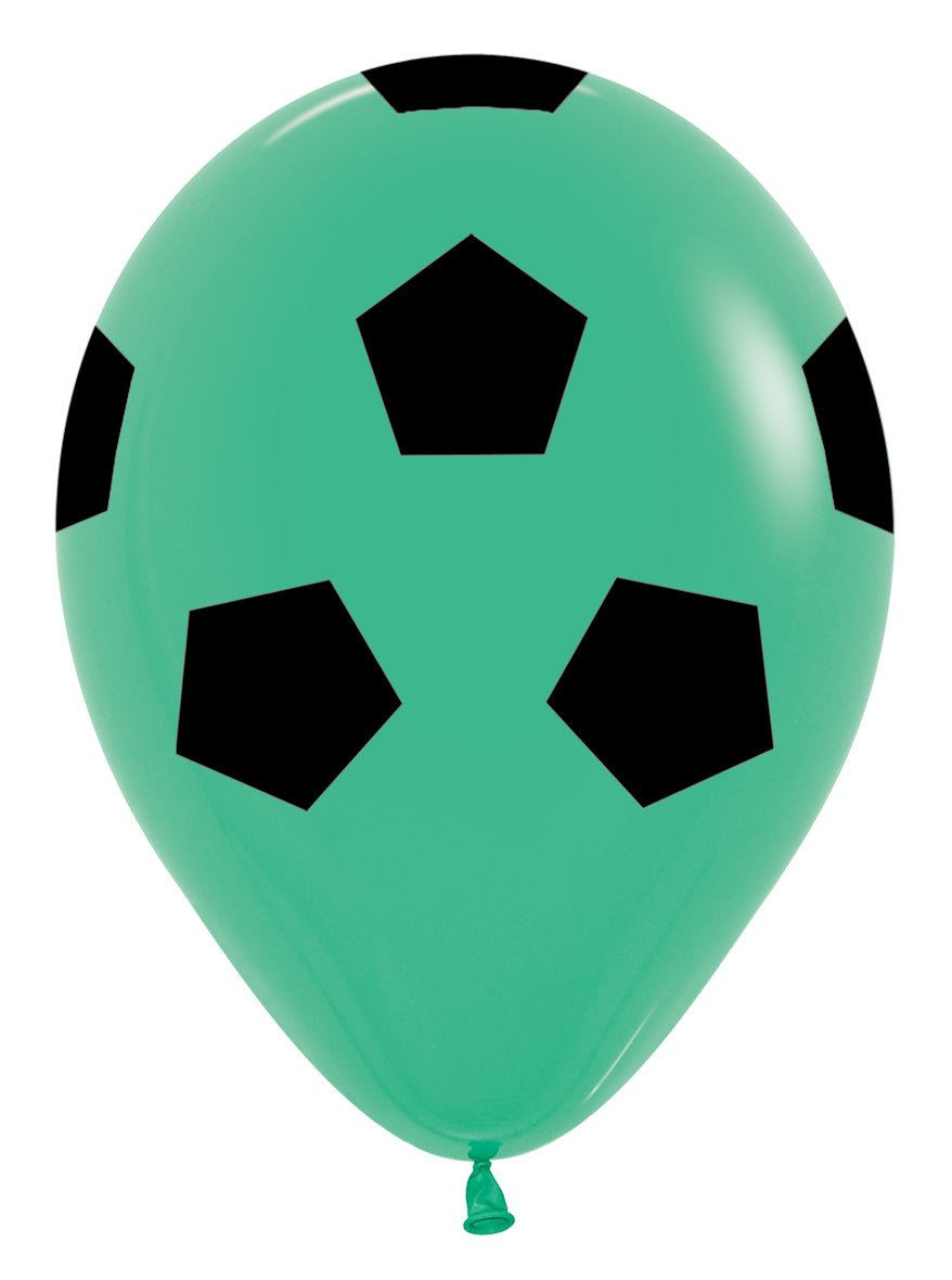 Voetbal Ballonnen Groen 30cm 25st