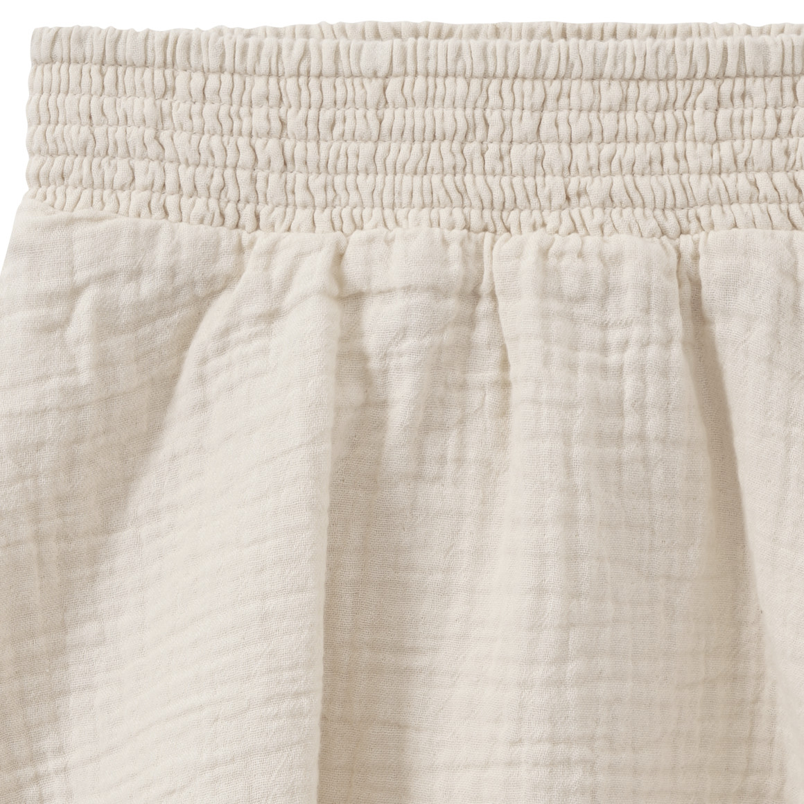 Topolino Pure Collection Mädchen Musselin-Rock mit Smokbund hellbeige