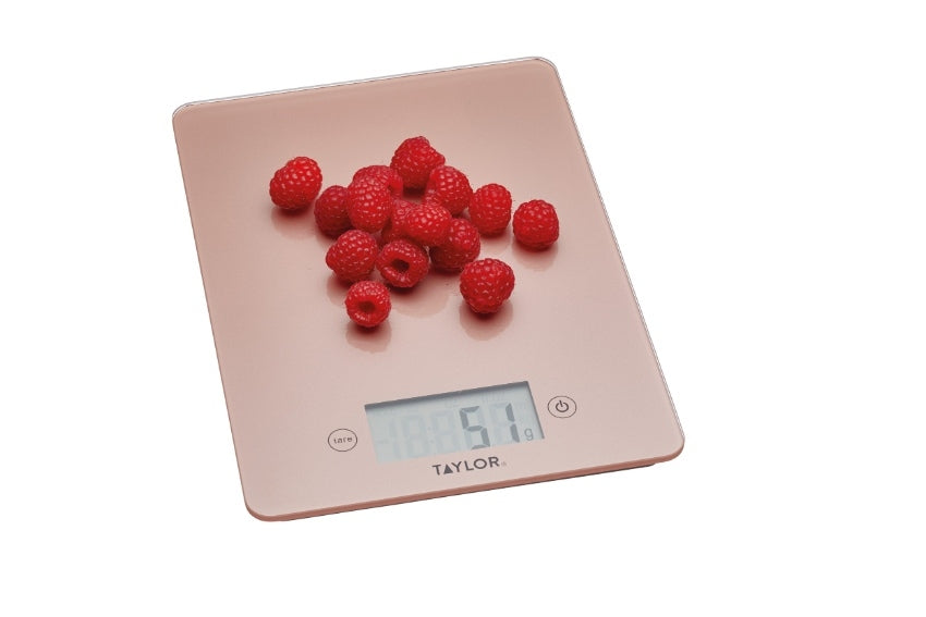 Keukenweegschaal, Digitaal, Glas, 5 KG, Rosé Goud - Taylor | Pro