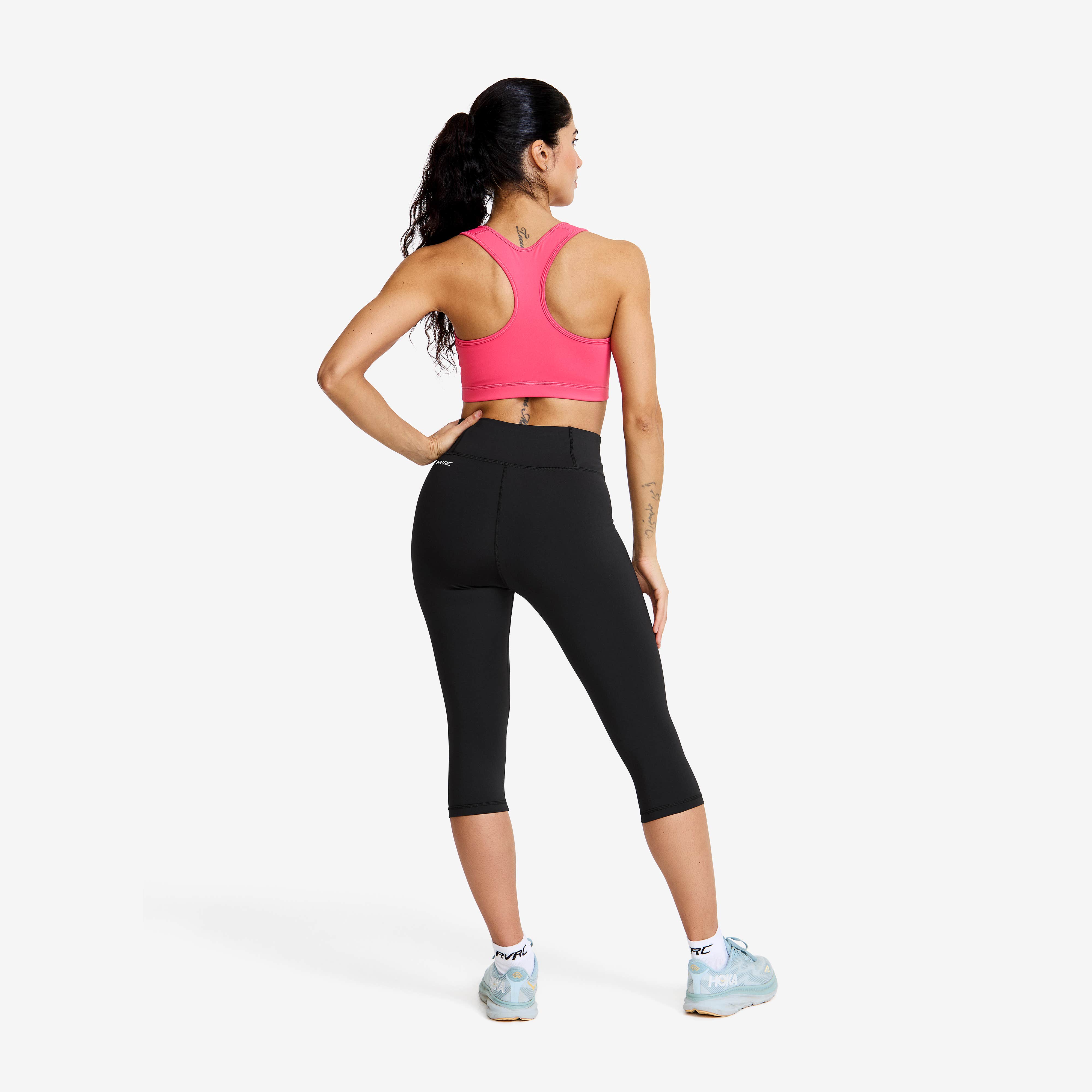 Flow High-waisted Capri Leggings Dame Black