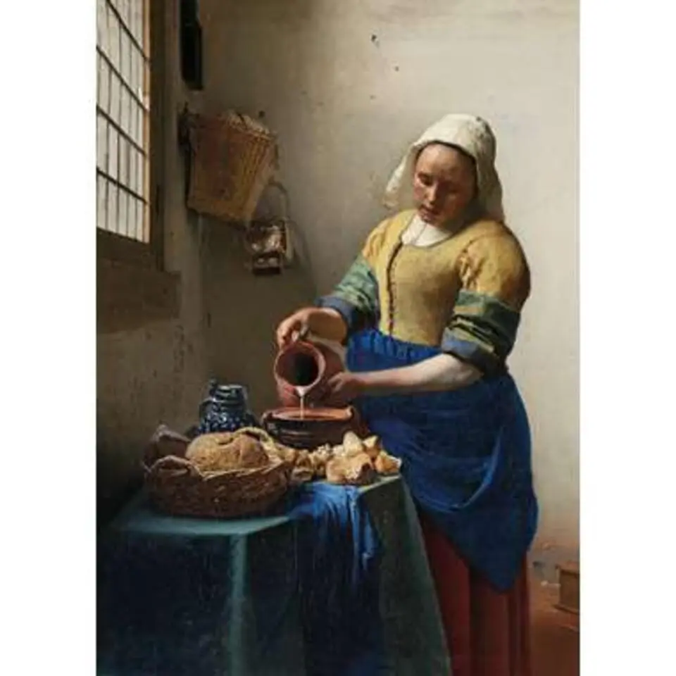 Art for the Home - Canvas - Het melkmeisje - 70x100 cm