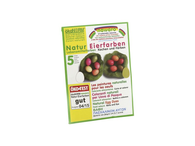 Basteln Eierfarben Natur 20 Stück, Blau/Grün/Orange/Pink/Ro Natürliche Eierfarben für Ostereier