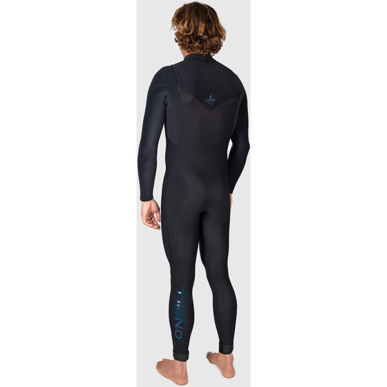 O'Neill Herren Neoprenanzug Hyperfreak Wind 4/3+ Chest Zip Full BLK/BLK FA23