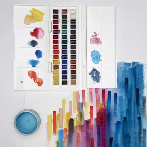 WINSOR & NEWTON Cotman™ Studio Aquarellfarben-Set, 46-teilig