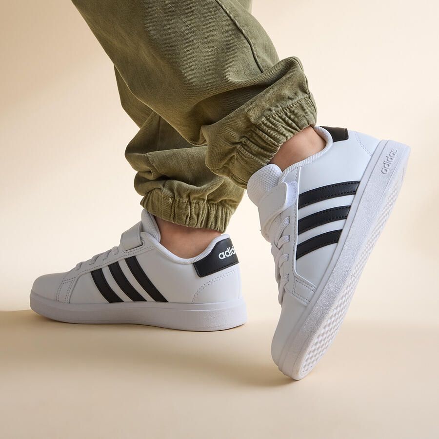 Adidas Grand Court 2.0 kinder sneakers wit Uitneembare zool