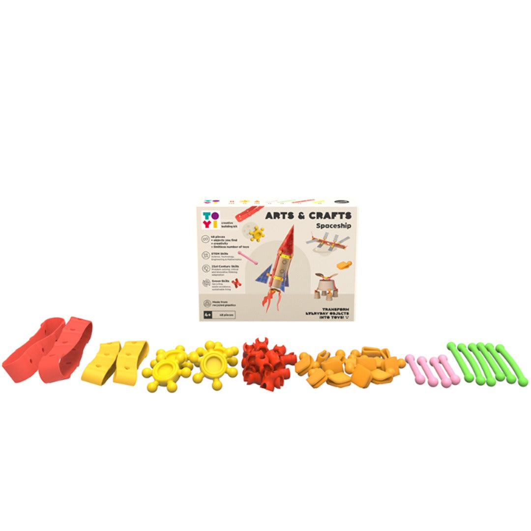 Toyi bouwpakket arts and crafts spaceship