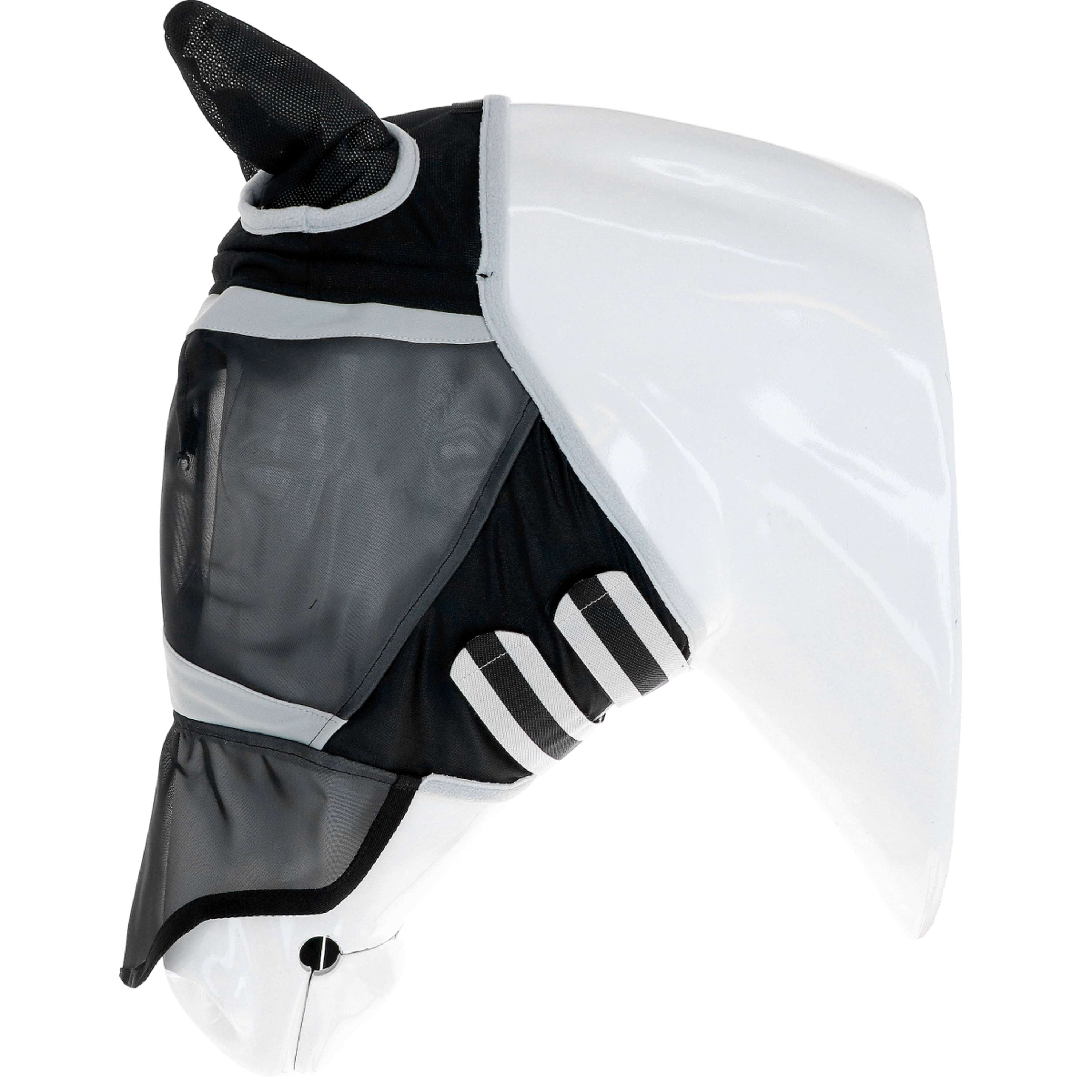 Shires Vliegenmasker met Oren & Neus Fine Mesh Zwart