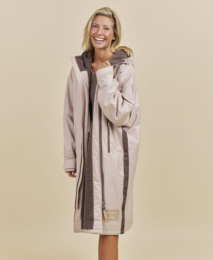 Cartel Copenhagen Cartel x Monday Bliss Winterswim Changing Robe - Sand Sand