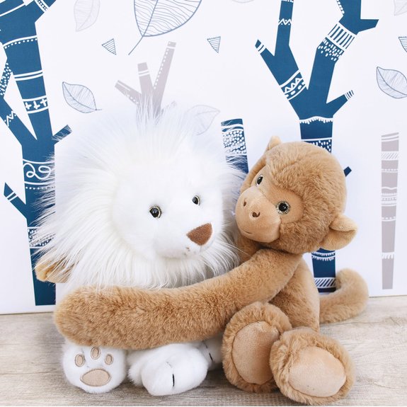 Lion des neiges 28 cm