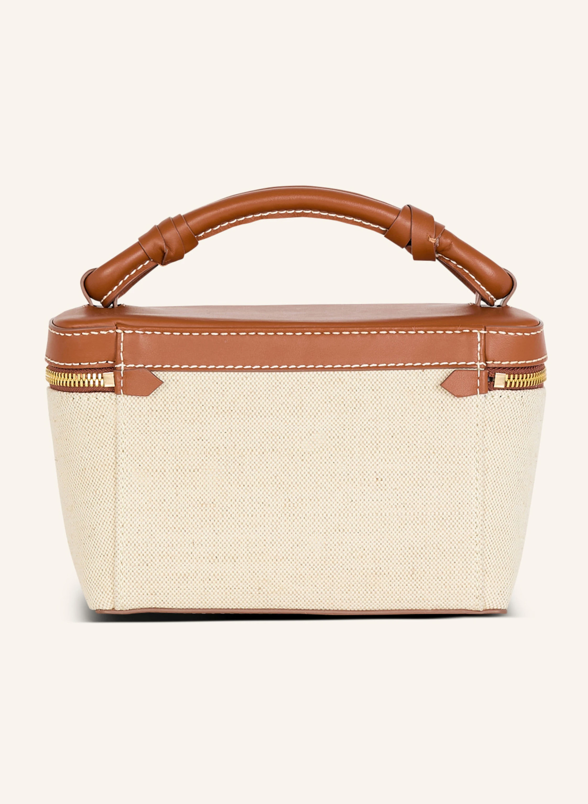 BALMAIN Beautycase B-Army aus Canvas und Leder