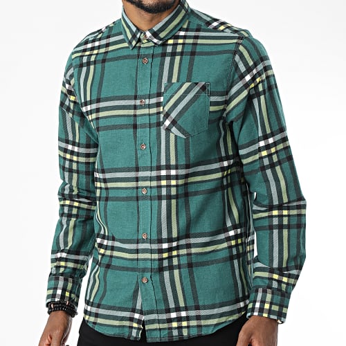 Chemise Manches Longues A Carreaux Arnault Vert