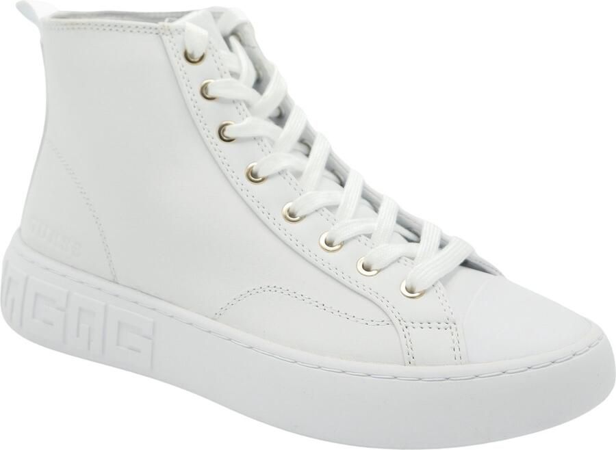 GUESS -- Invyte Hoge sneakers Leren Sneaker Dames Wit
