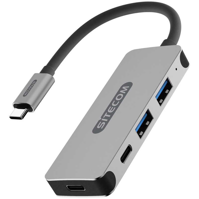 Sitecom USB-C Hub CN-384 - 2x USB 3.1, 2x USB-C, 4 Port
