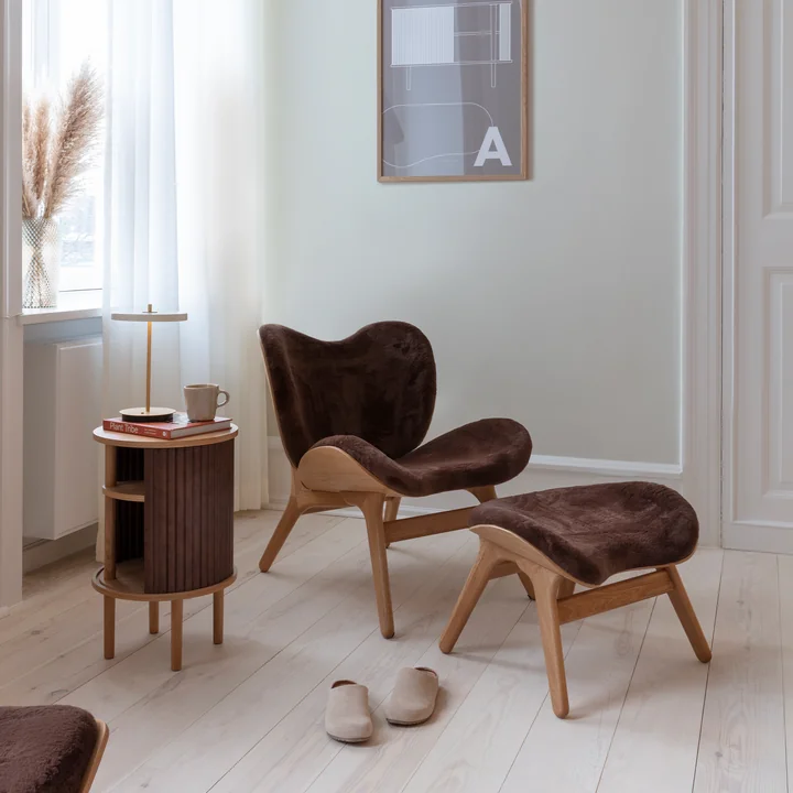 Umage - A Conversation Piece Ottoman, Eiche schwarz / shadow