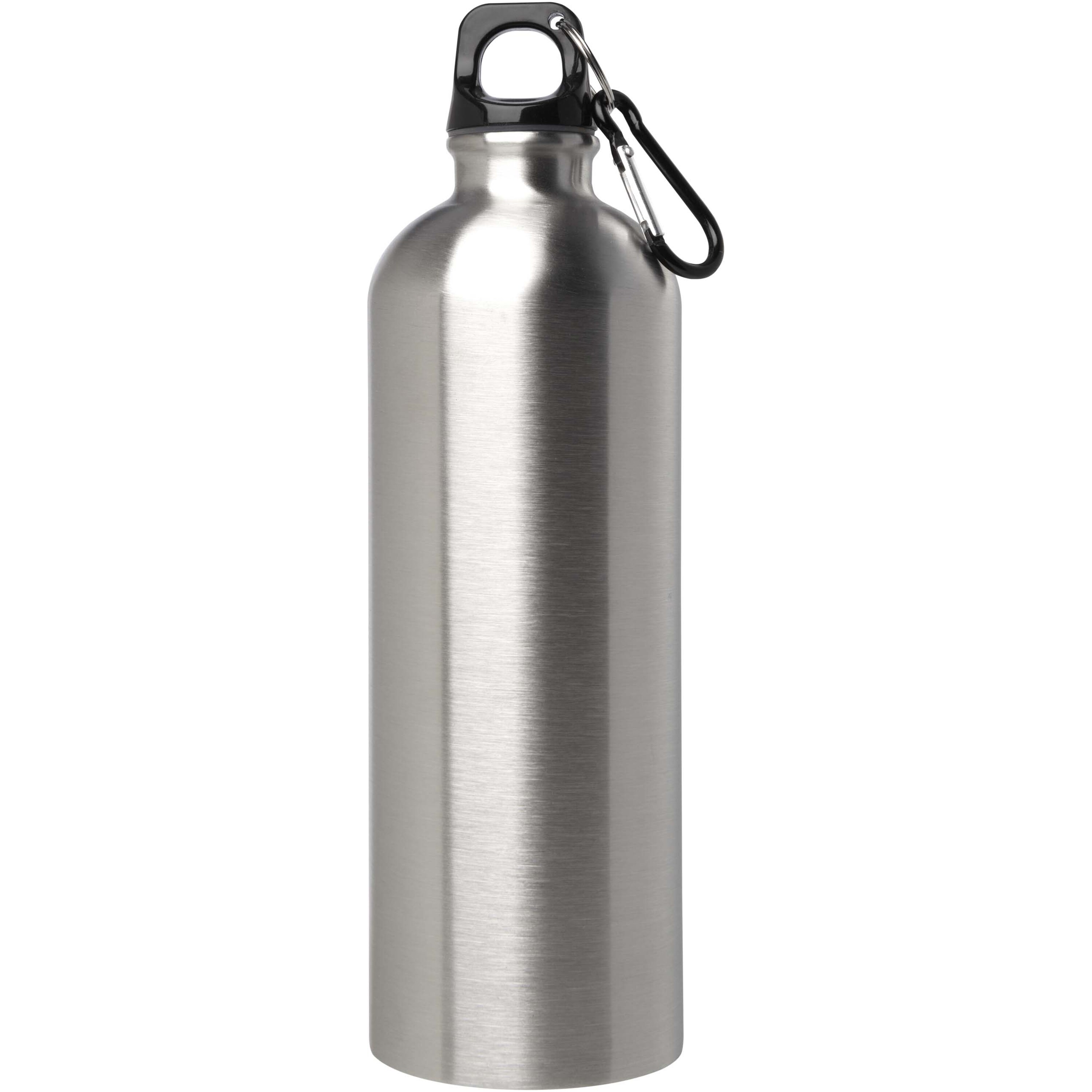 PF Concept 100861 - Bouteille d'eau Oregon de 750 ml simple paroi en acier recyclé certifié RCS avec mousqueton