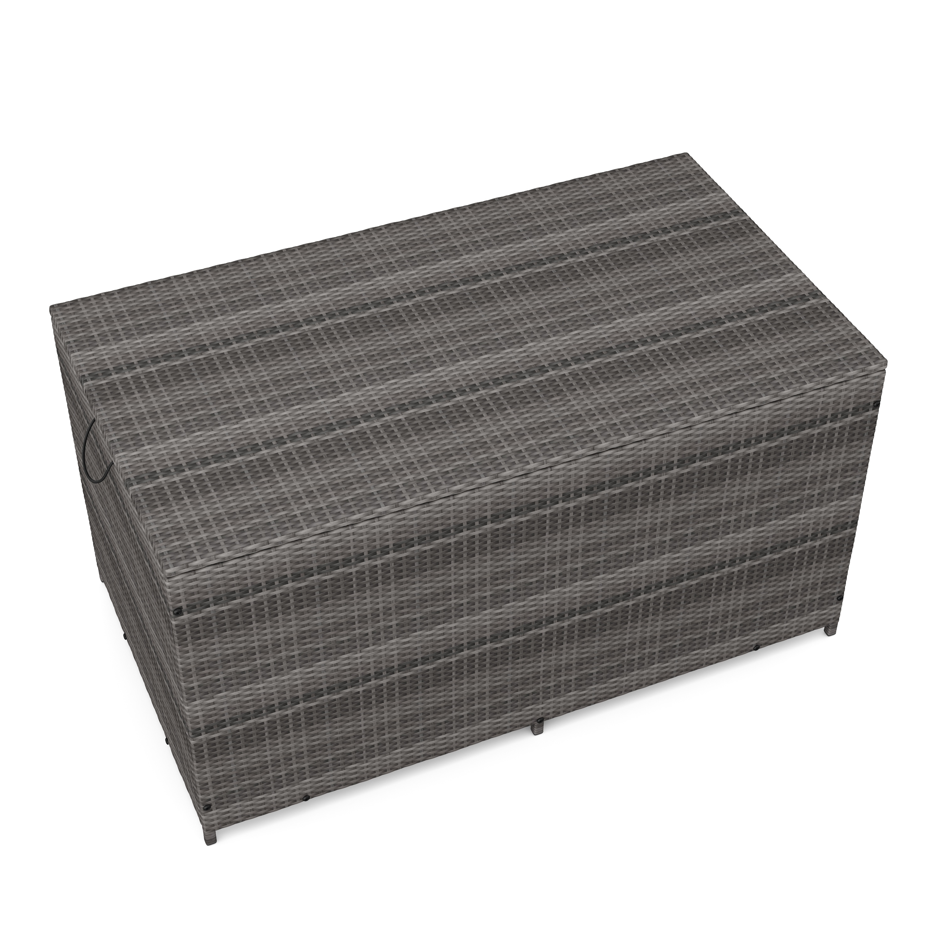 Rattan Kissenbox ZOE 150 x 80 x 85 cm grau