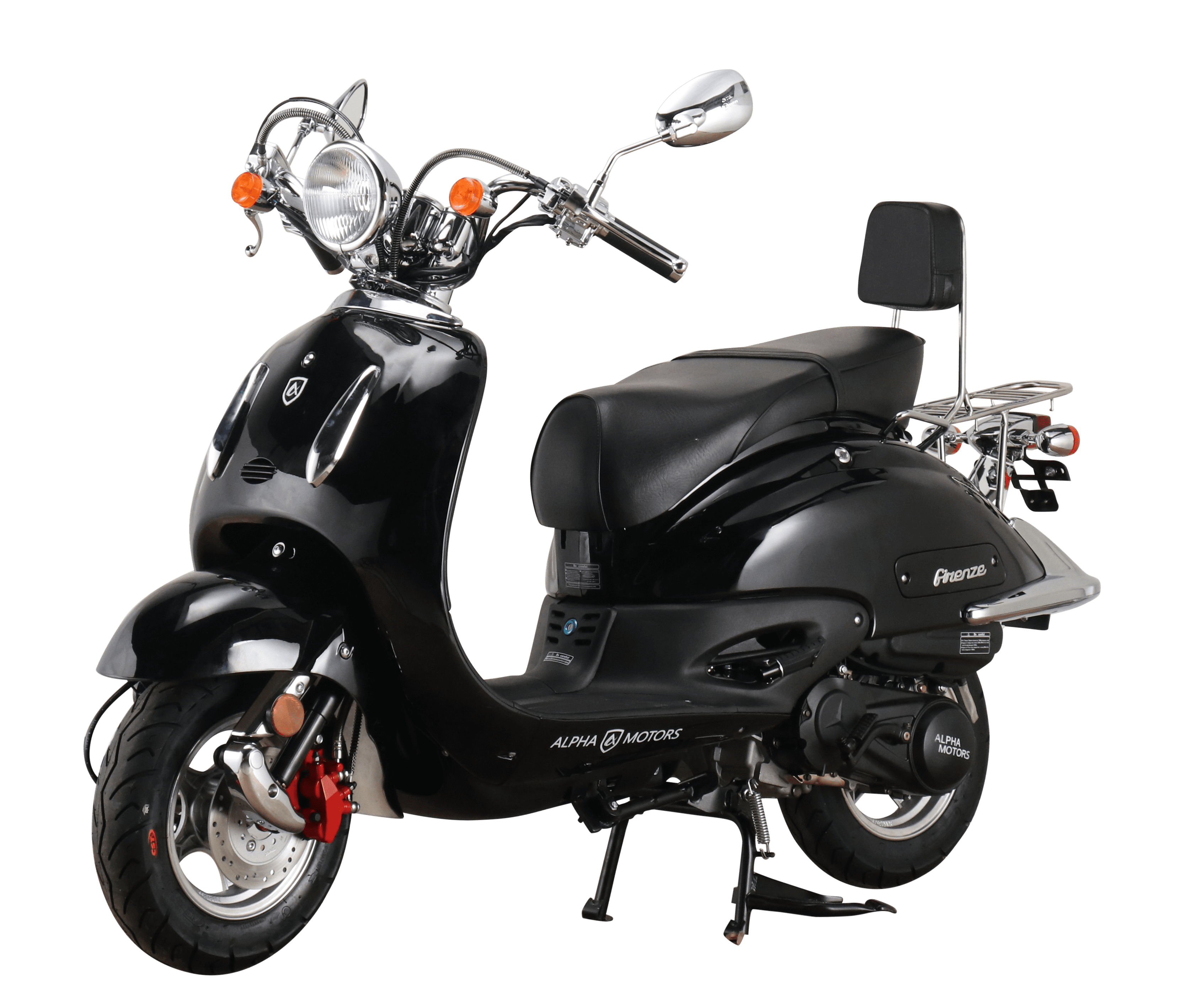 Alpha Motors Motorroller Retro Firenze 50 ccm 45 kmh EURO 5 schwarz