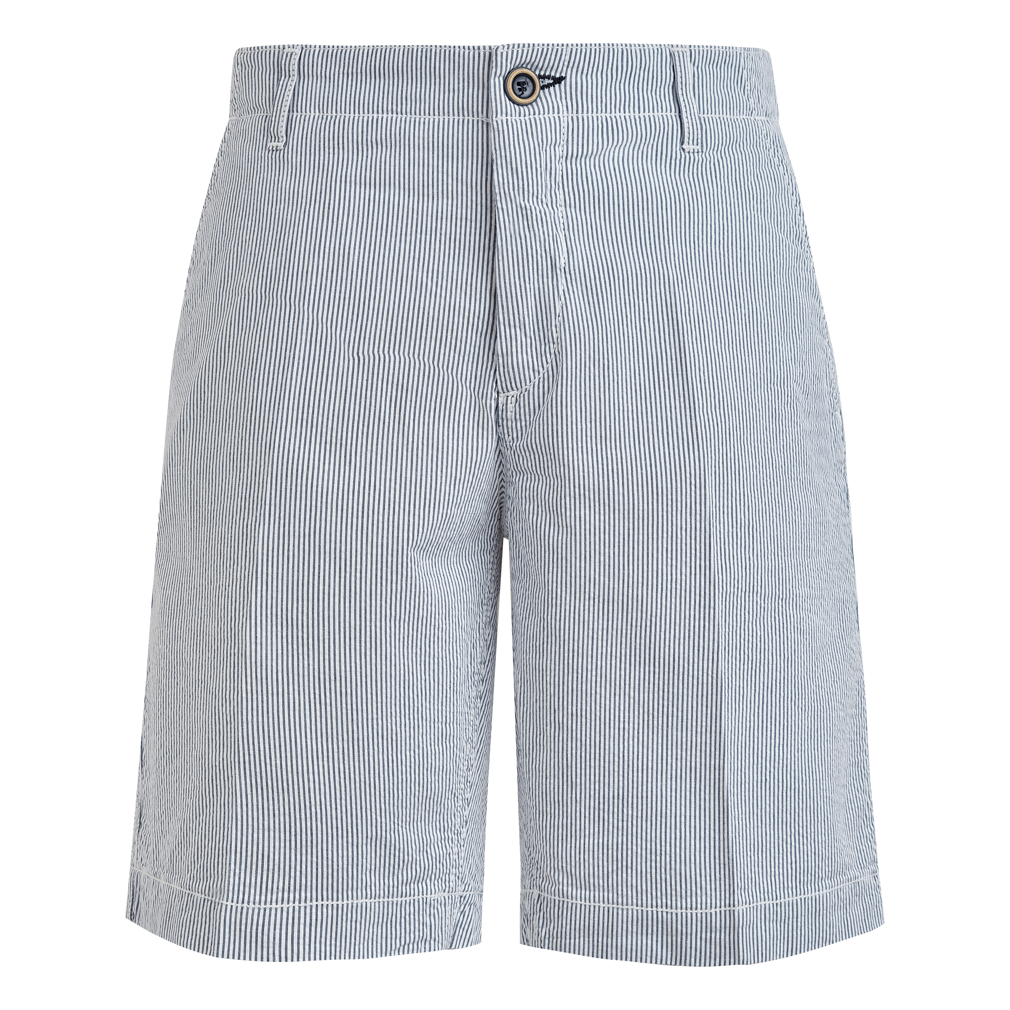 Bermuda en Coton Rayé Homme Seersucker